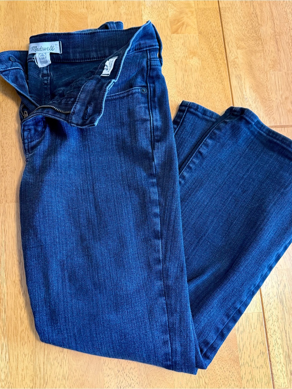 Madewell Straight Leg Dark Blue Jeans